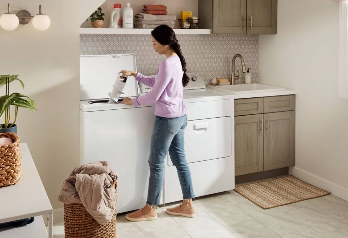 Whirlpool WTW4957PW White Top Load Washing Machine with Removable