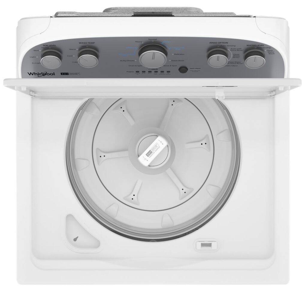 Whirlpool WTW4957PW White Top Load Washing Machine with Removable