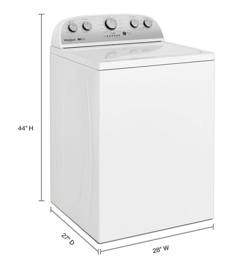 Whirlpool WTW4957PW White Top Load Washing Machine with Removable ...