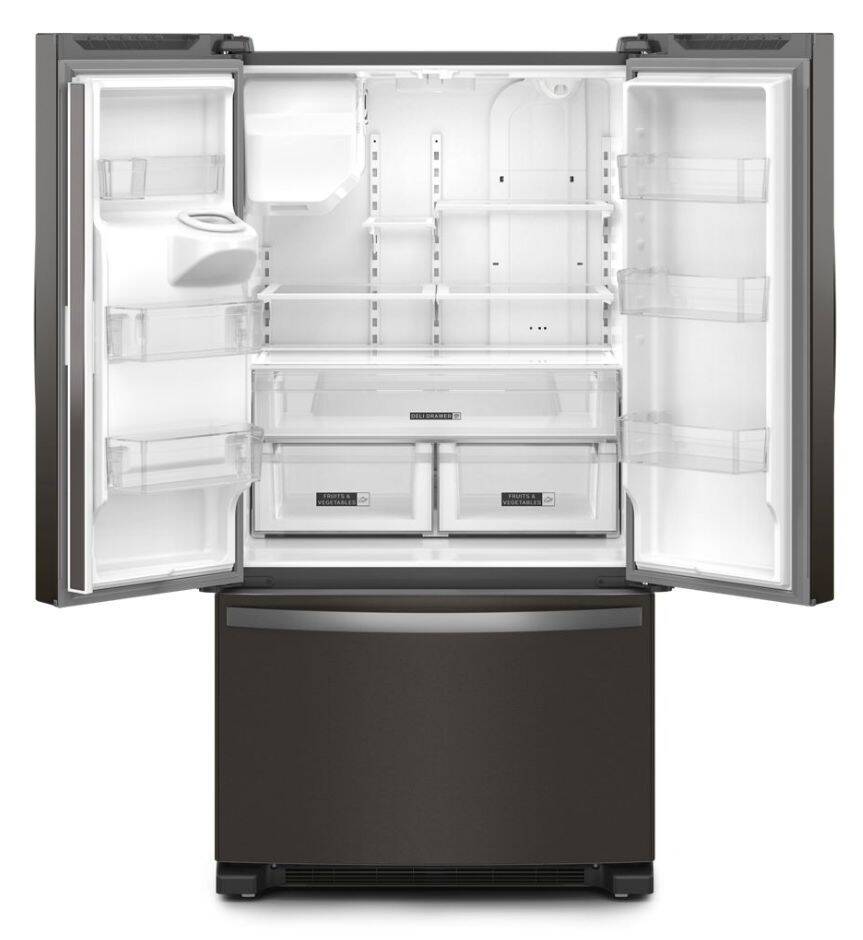 Whirlpool® WRFF3436RV 36-Inch Print Resist Black Stainless French