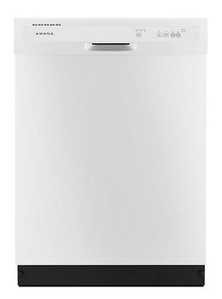 Amana ADB1400AGW 24Inch White Front Control BuiltIn Dishwasher at