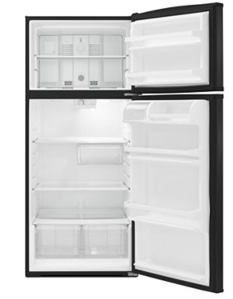 Whirlpool WRT316SFDB 28-Inch Wide Black Refrigerator With Top Freezer ...