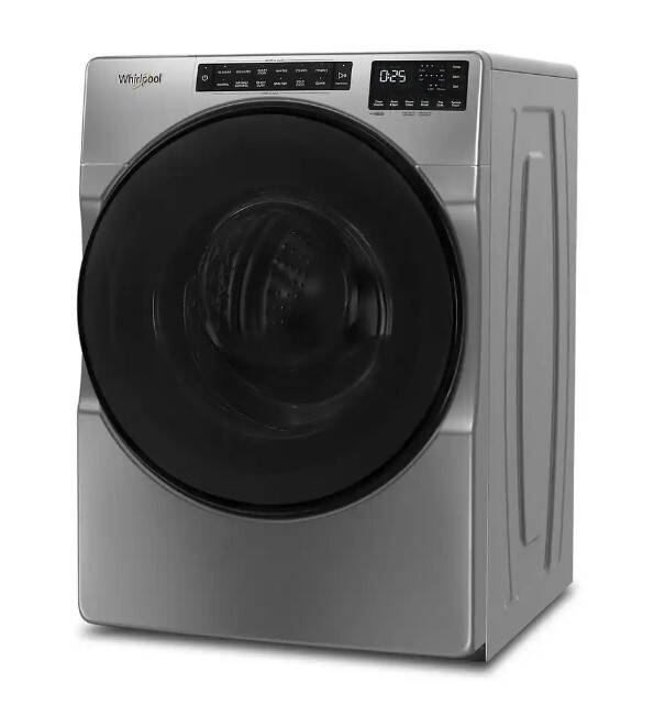 Whirlpool WFW6605MC Front Loading Washer 5 Cubic Foot Chrome at Sutherlands