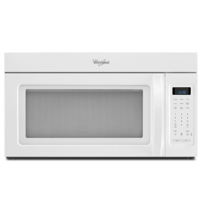 Whirlpool WMH31017AW 1.7 Cu. Ft. OverTheRange Microwave With Hidden