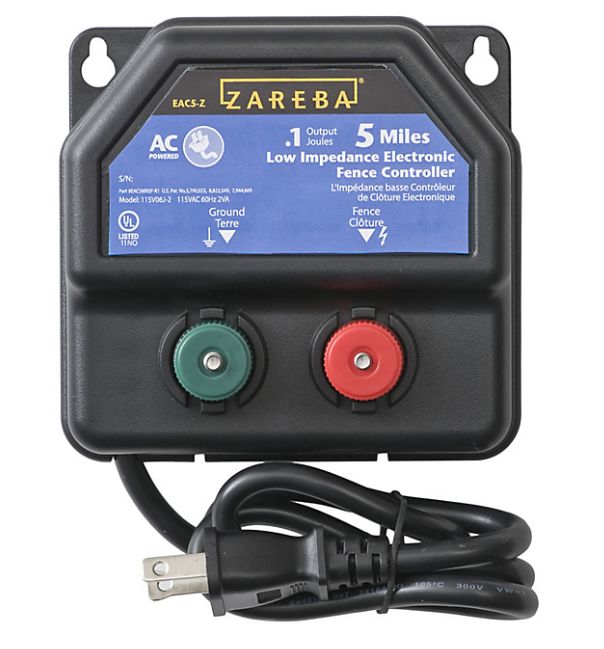 Zareba EA5M-Z 5-Mile AC-Powered Low Impedance Electric Fence Charger at  Sutherlands