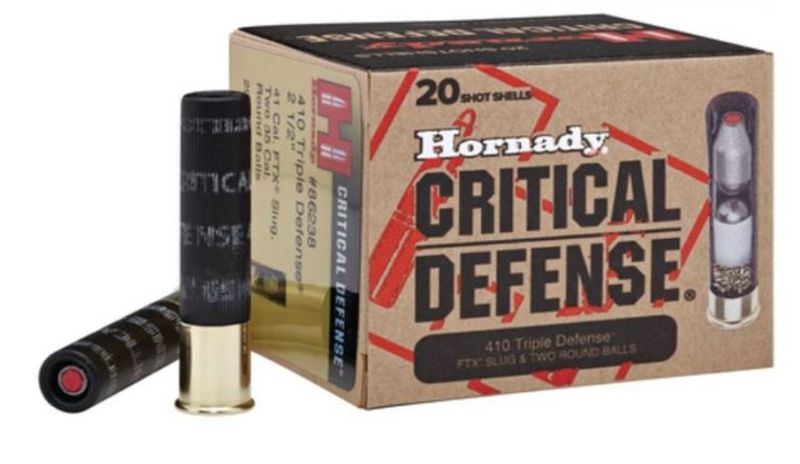 Hornady 86238 20 Rounds 25 Inch 410 Triple Defense Shotgun Ammunition