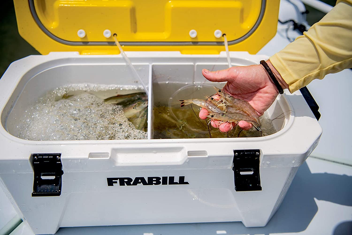 Frabill FRBBA230 30 Quart Magnum Bait Station 2 Speed Aerating Fishing  Cooler