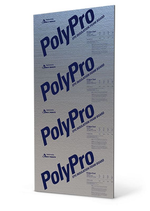 POLY PRO TOOLS 48949 4-Foot X 8-Foot X 1/2-Inch Polypro Foil/Poly ...