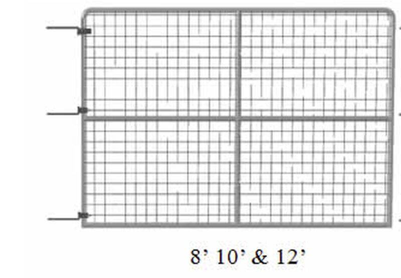 Ranger Gate 299-540 10 x 8-Foot 16-Gauge Deerproof Gate With Mesh at ...