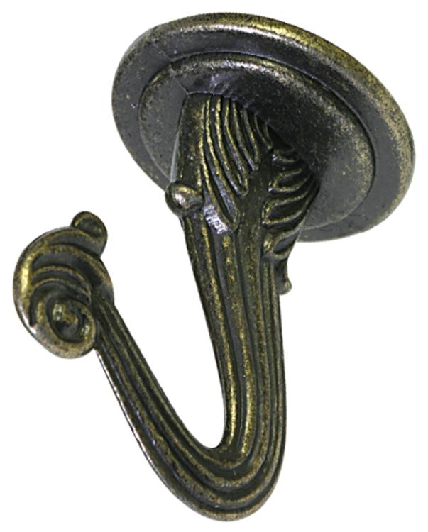 HILLMAN™ 122232 Antique Brass Swag Hook at Sutherlands