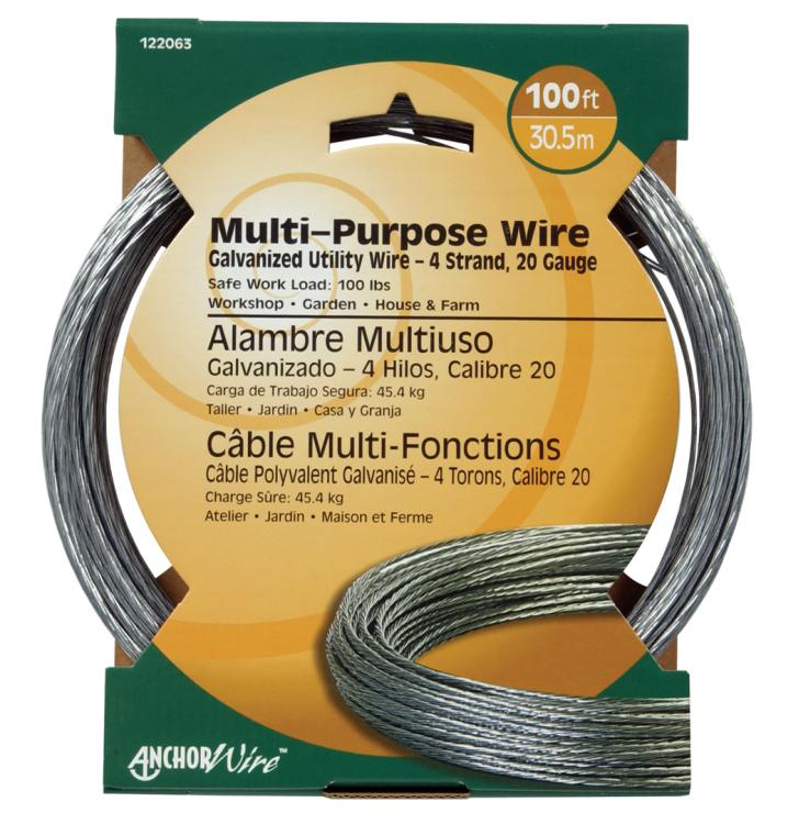 Hillman™ 122063 100 Foot 20 Gauge Galvanized Stranded Wire At Sutherlands